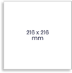 Book Cover Size 216x216 mm

